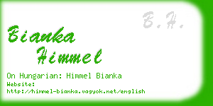 bianka himmel business card